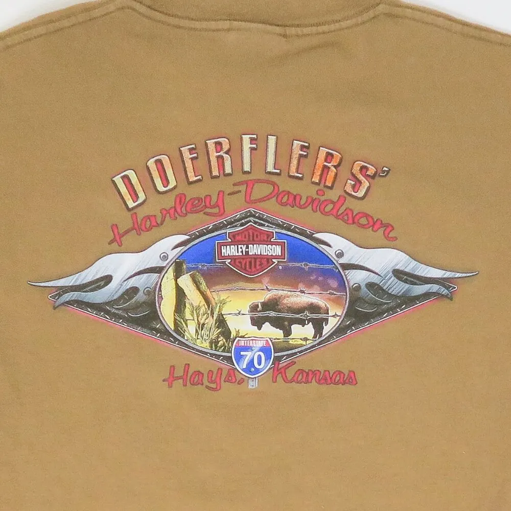 Vintage Y2K 2008 Harley Davidson Shirt - Image 6