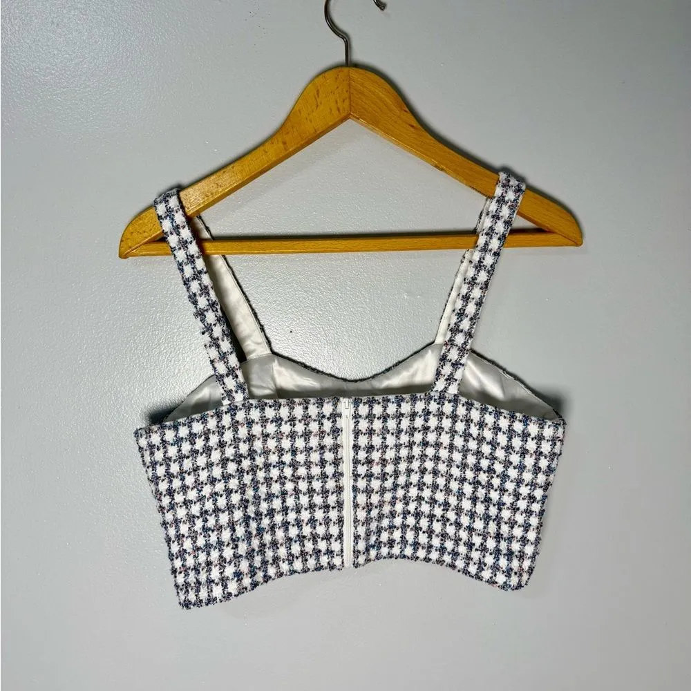 Amanda Uprichard Percy Tweed Top | M - Image 4