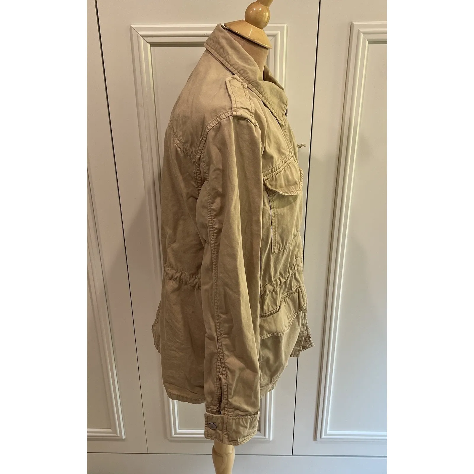 Gap Women's Khaki Utility Jacket‎ Safari Military Cotton Lightweight - Image 8
