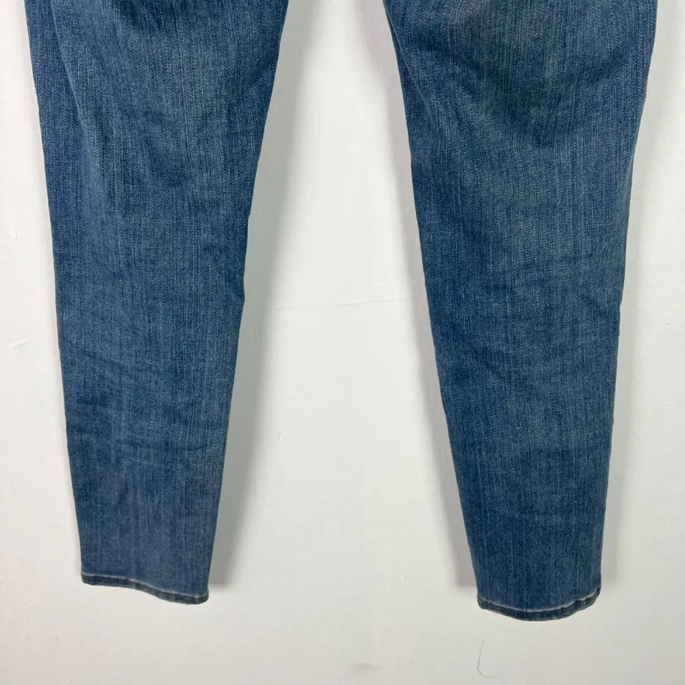 High Riser Skinny Skinny Crop Jeans in Mazzy Wash Medium Wash Size 25 - Image 10