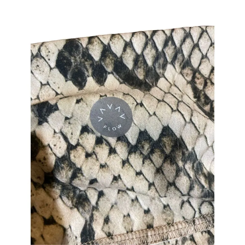 Varley snakeskin print athletic leggings small - Image 8