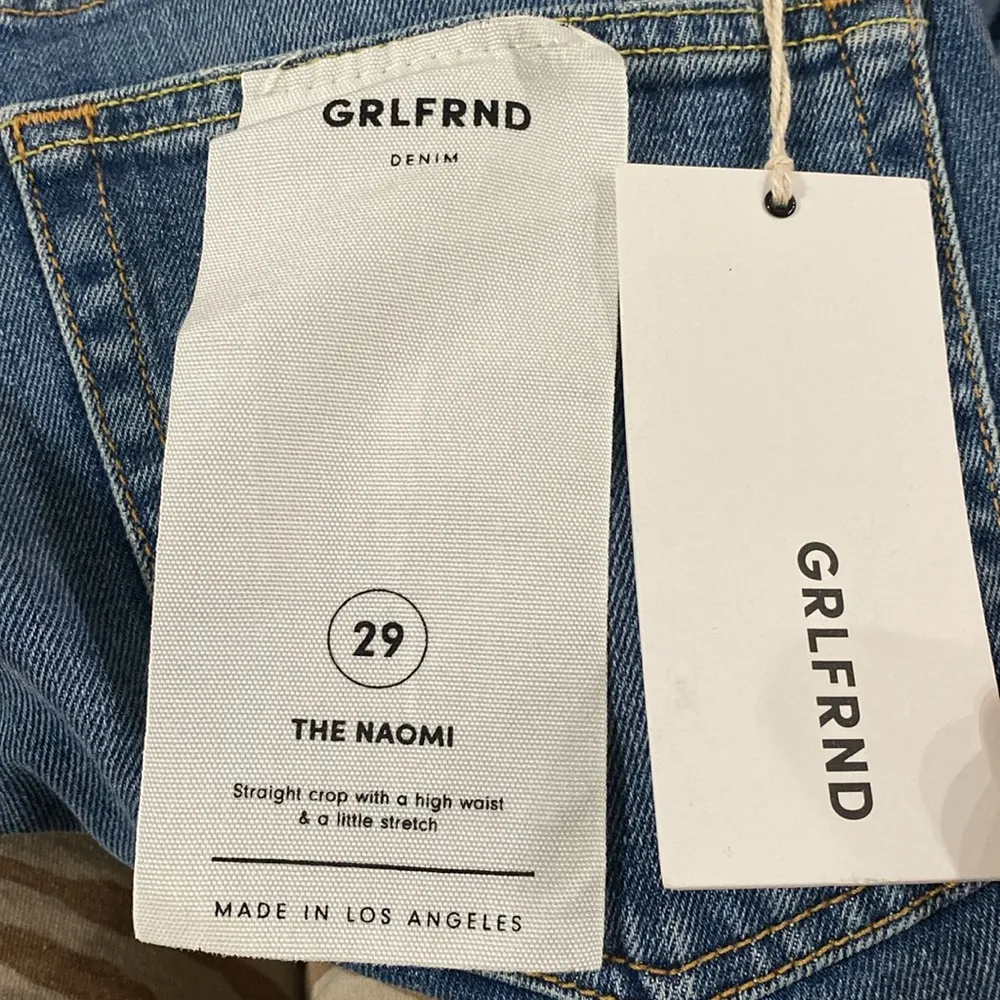 GRLFRND Naomi High Rise cropped distressed Jeans in I will survive wash size 29 - Image 14