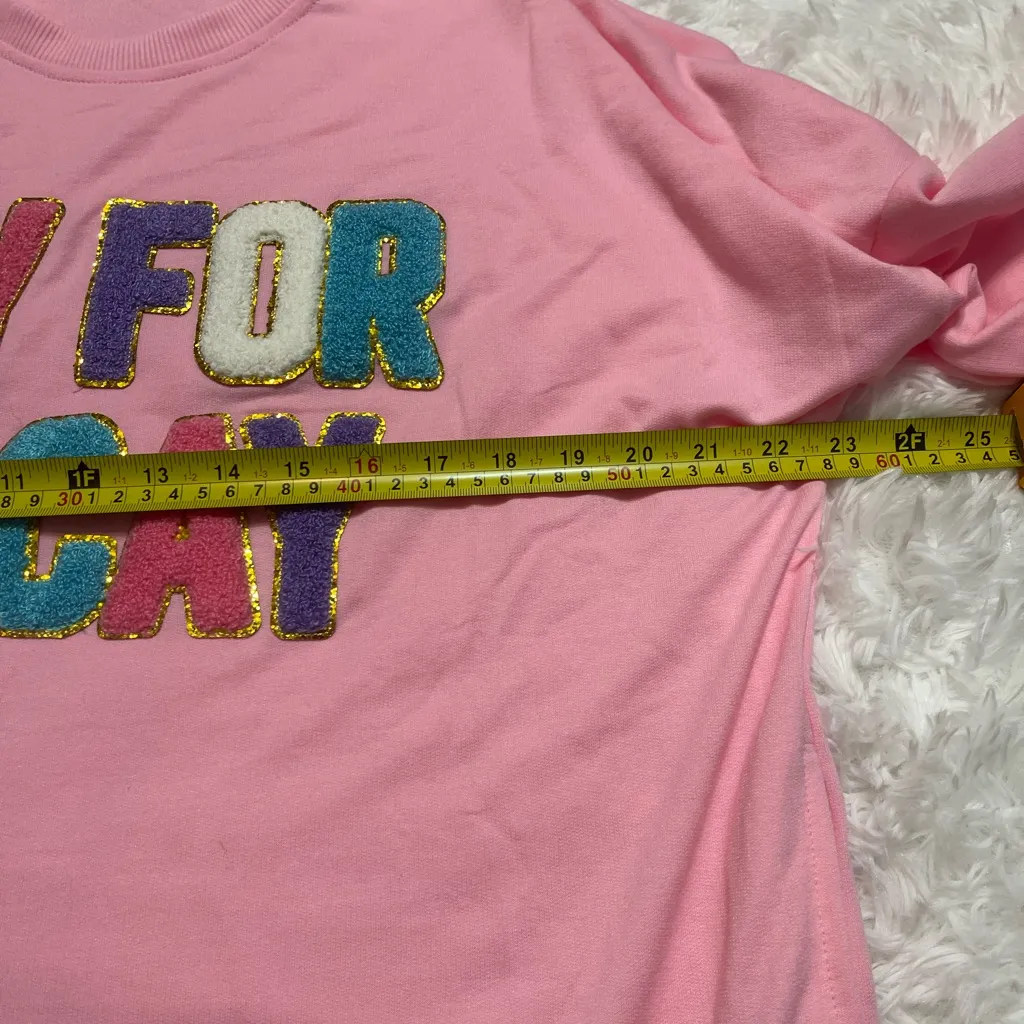 NWT - Women’s Simply Southern Yay For Vacay Sweatshirt - Size XL - Pink - Image 8