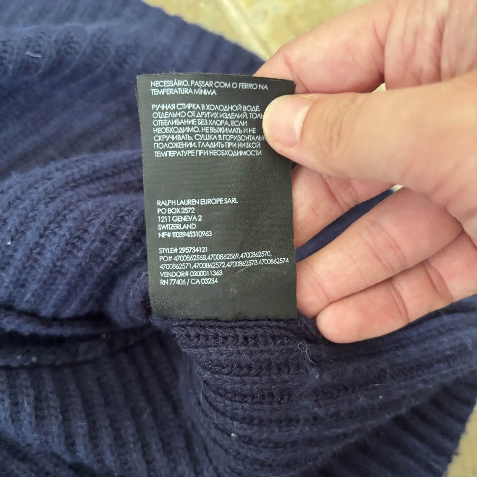 Club Monaco Sweater Womens Size Medium Wool Blend Alpaca Wool Blue Bubble Sleeve - Image 8