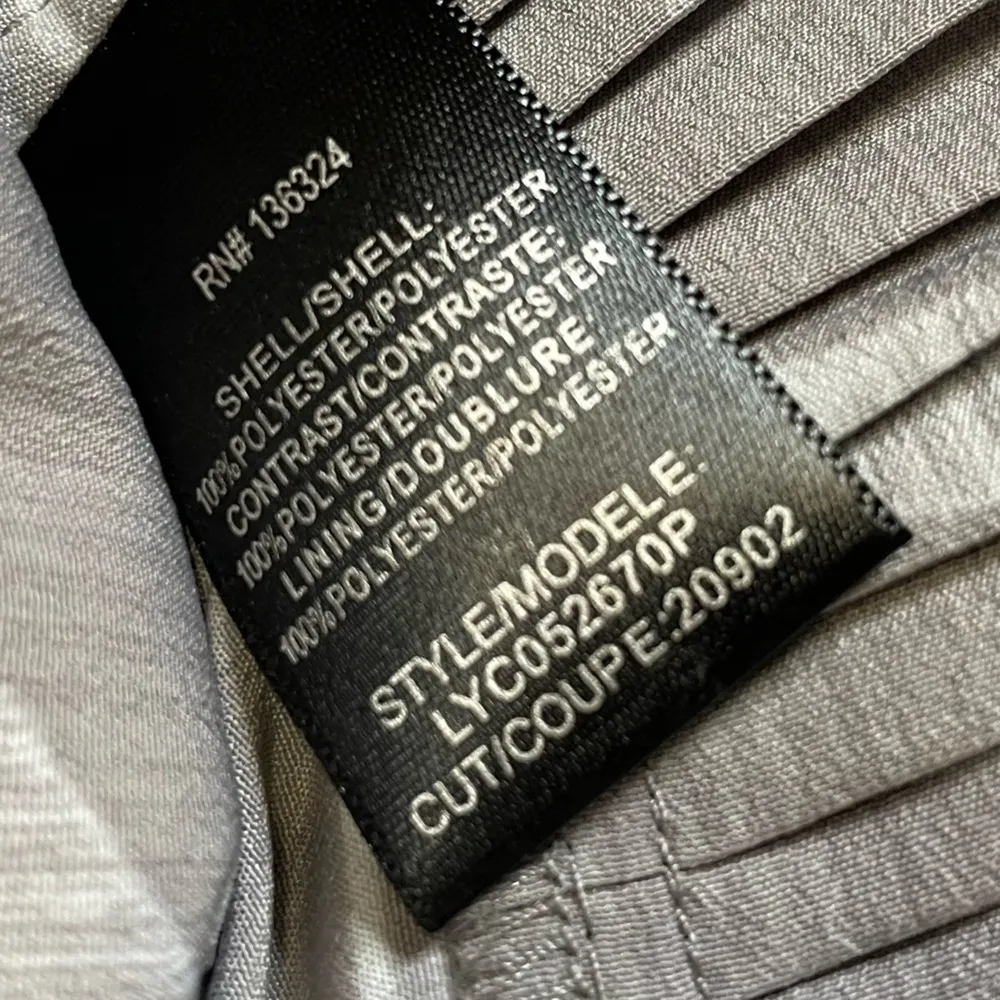 Halston Heritage Grey Linear Floral Scarf Print Dress Women’s Sz S - Image 7