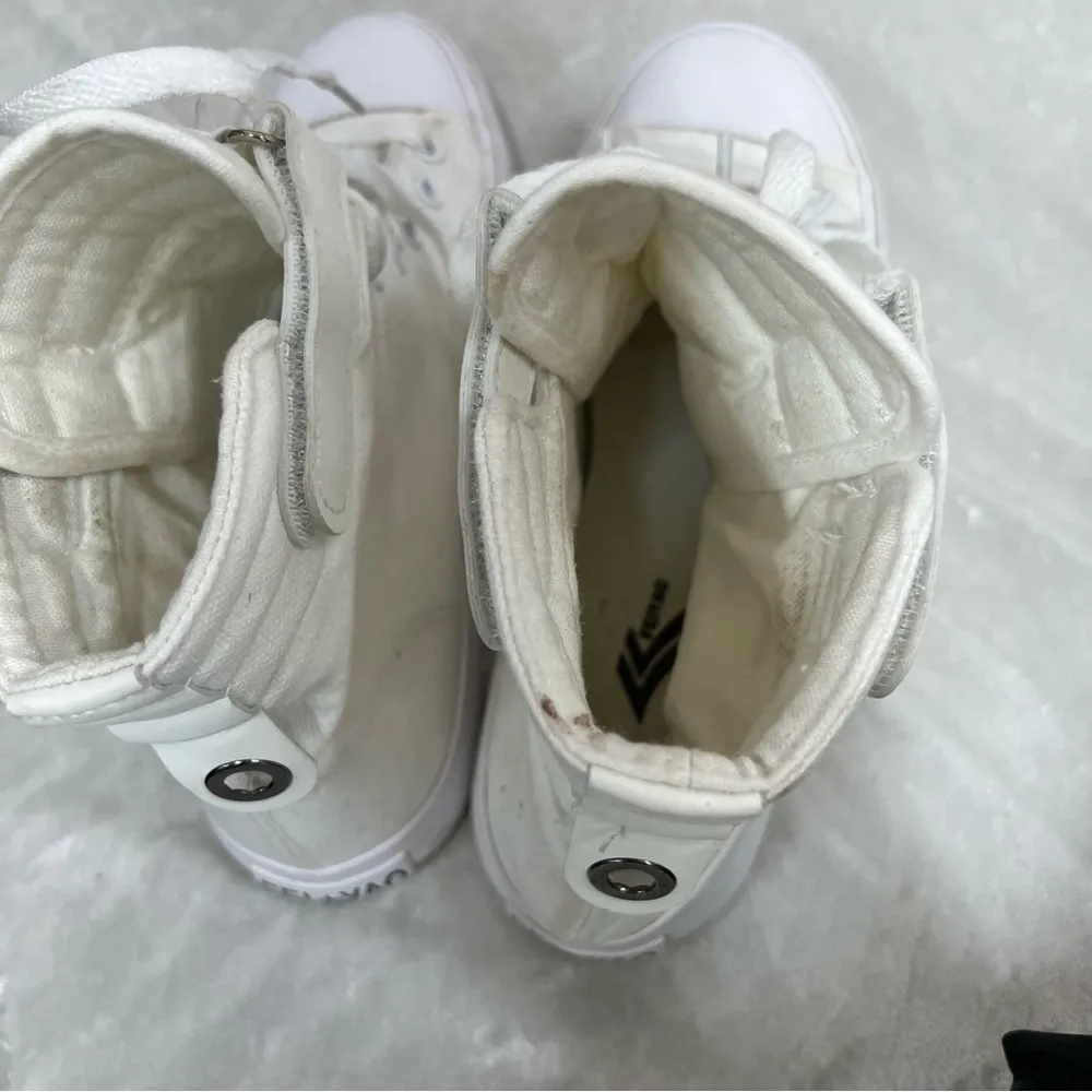 Pride love rainbow FEIYAO canvas Converse Style Shoes size 40 colorful lips White - Image 8