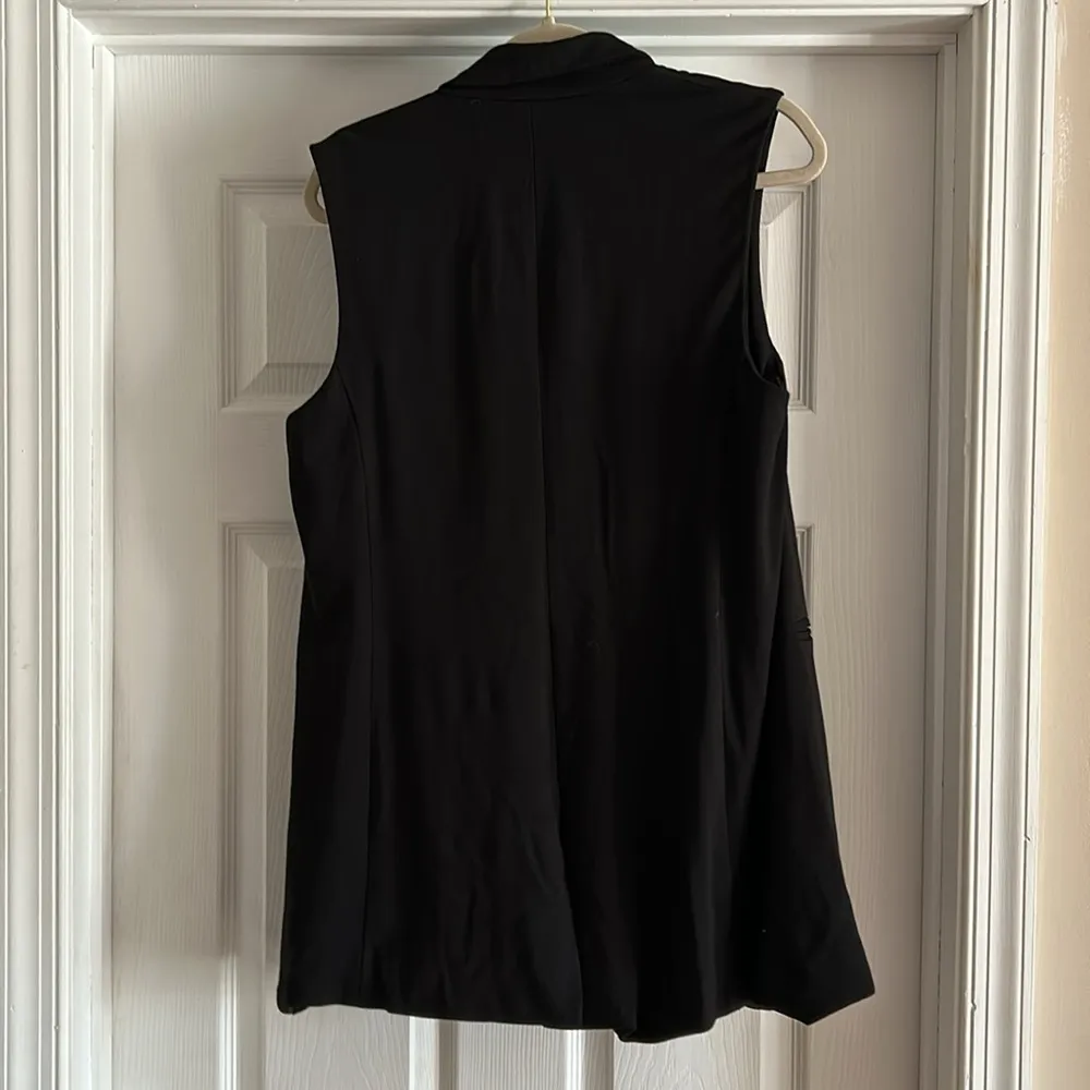 Rachel Zoe Black Long Line Vest - Image 3