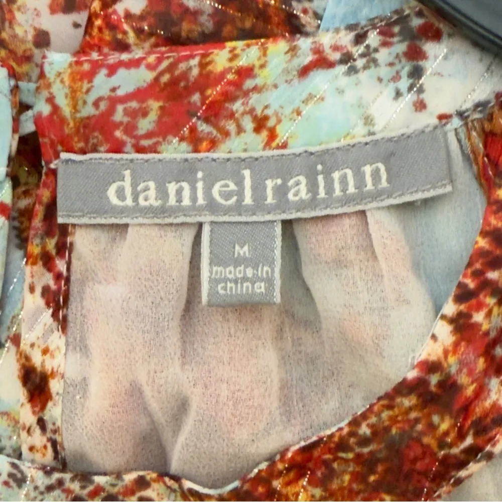 Daniel Rainn Brown and Blue Asymmetrical Tank Top Size Medium - Image 3