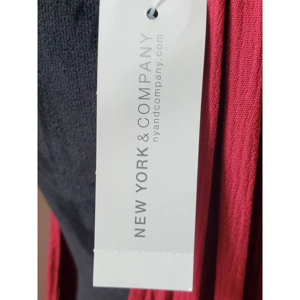 Soho NY&C Women's Red Embroidered 100% Rayon Round Neck Sleeveless Blouse XL - Image 9