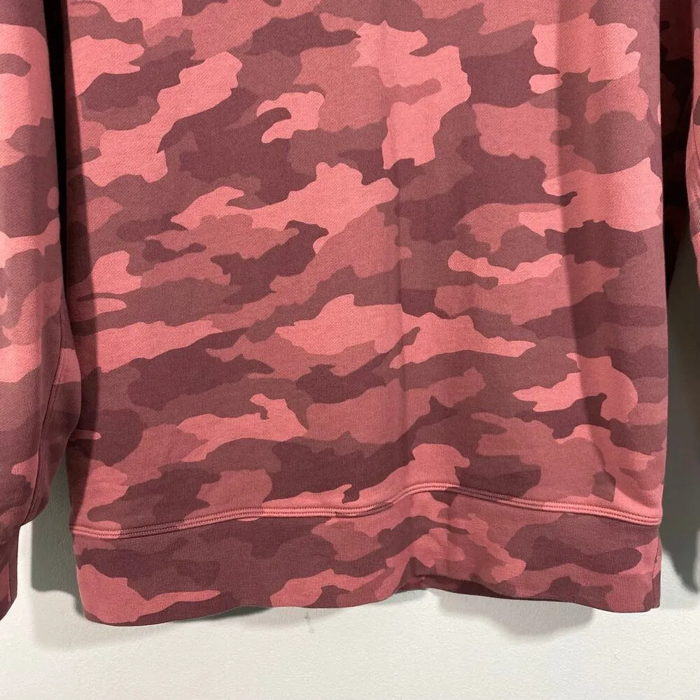 Lululemon Women Pink Camo Perfectly Oversized Pullover Sweatshirt - Image 3