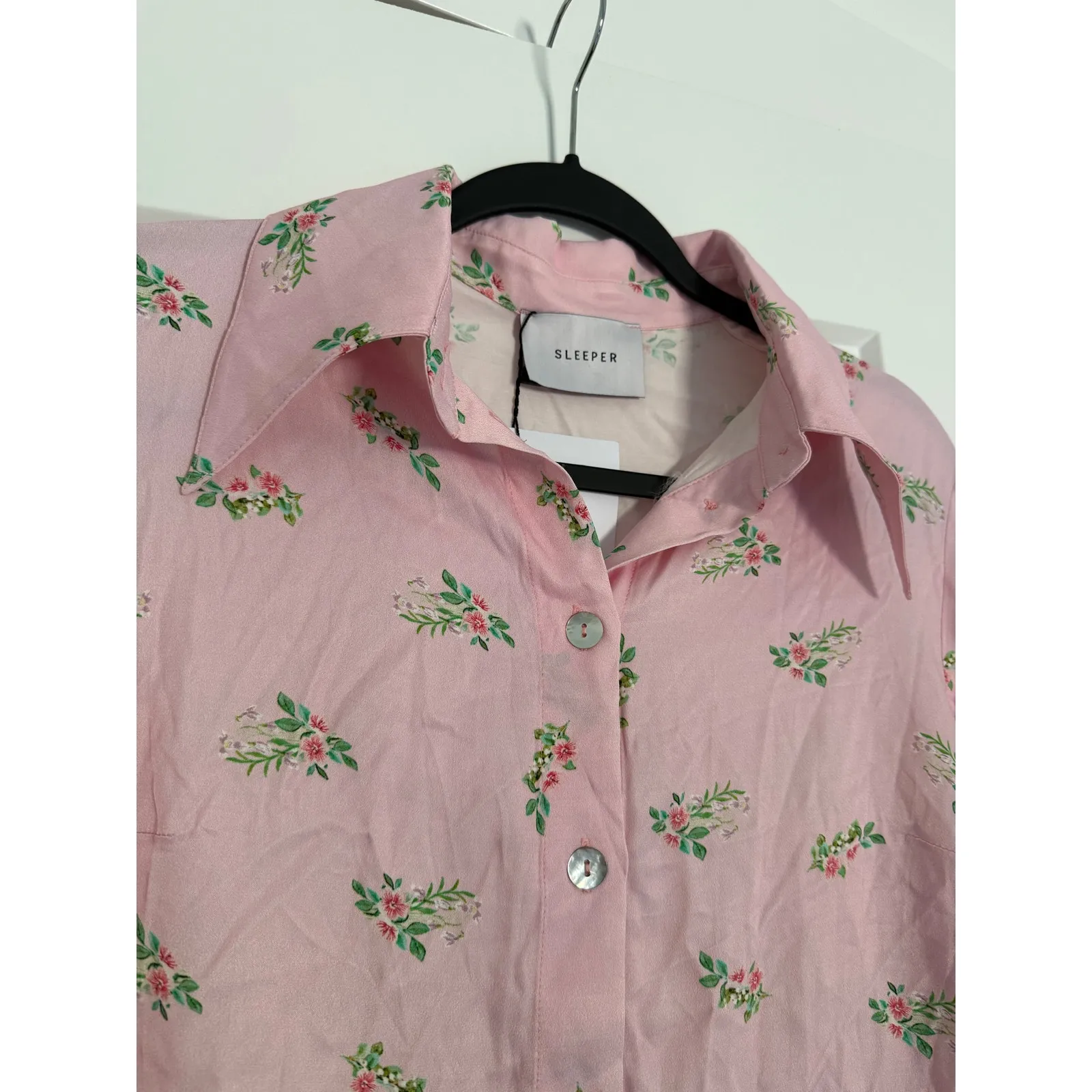 $265 New Sleeper Pink Blossom Top - Small - Image 4