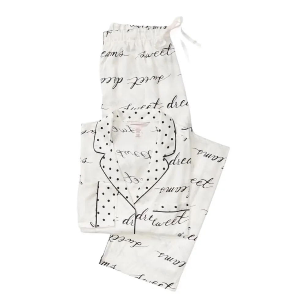 ✨NWT Victoria's Secret Polka Dot Sweet Dreams Satin Sz Medium Pajama Set✨ - Image 5