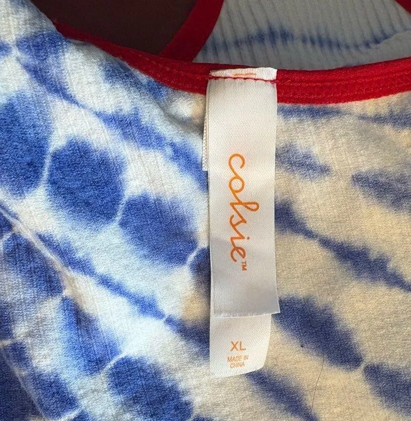 Colsie Top Unlined Unpadded Bra, XL Red - Image 2