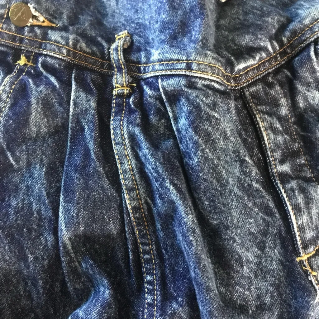 Guess vintage acid wash distressed overalls size 2 - Image 3