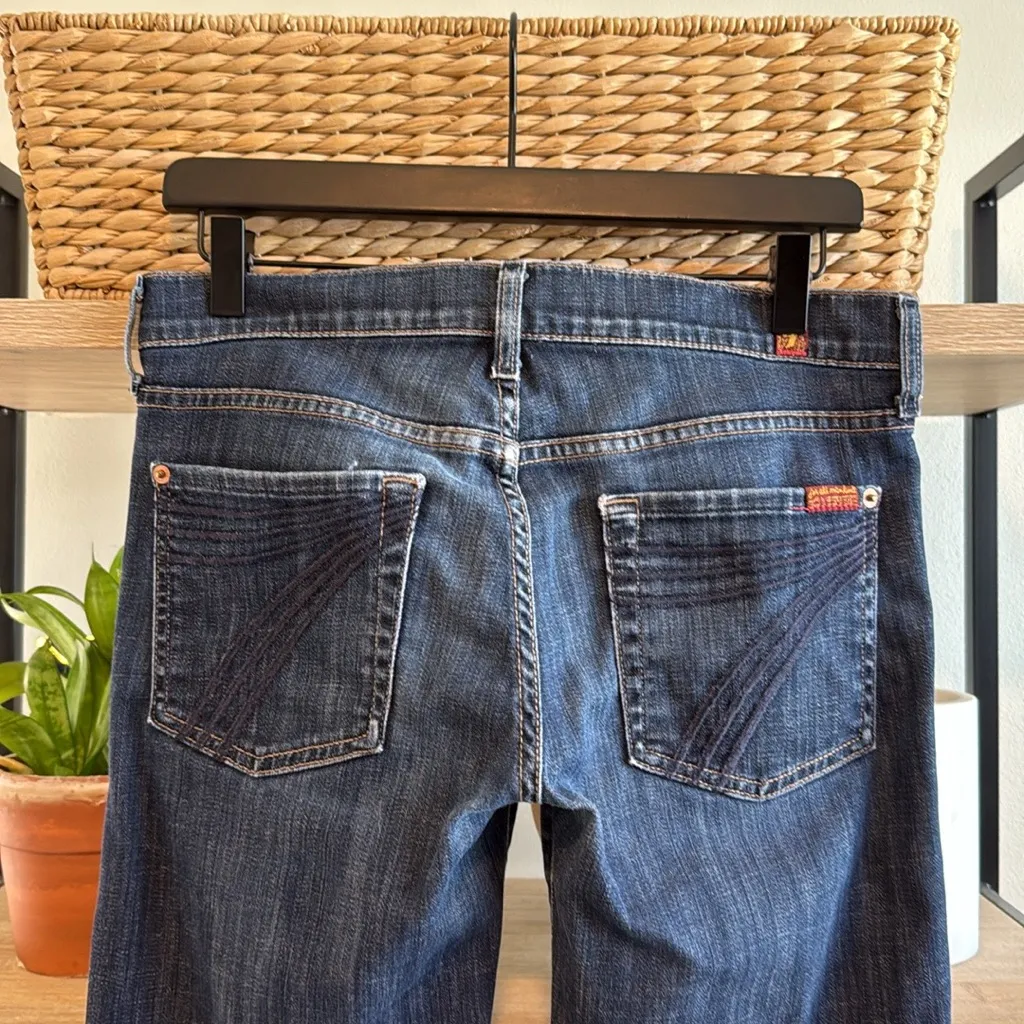 7 For All Mankind Mid-Rise Dojo Crop Jeans, 28 - Image 5