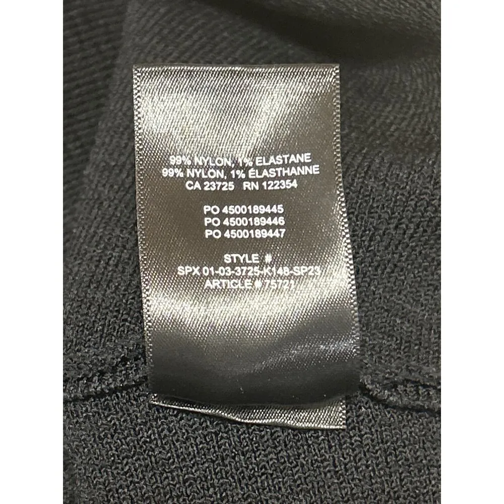 Aritzia Babaton Women's Black One Shoulder Sleeveless Ribbed Knit Crop Top Sz XL - Image 4