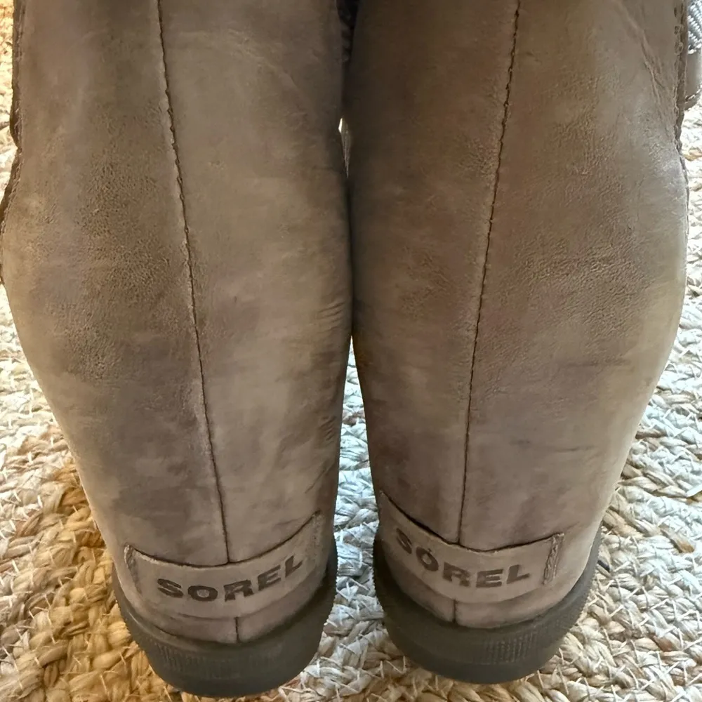 Sorel Women’s Sz 9 Joanie II Wedge Sandals Lace Up Gladiator Brown NL3272-240 - Image 5