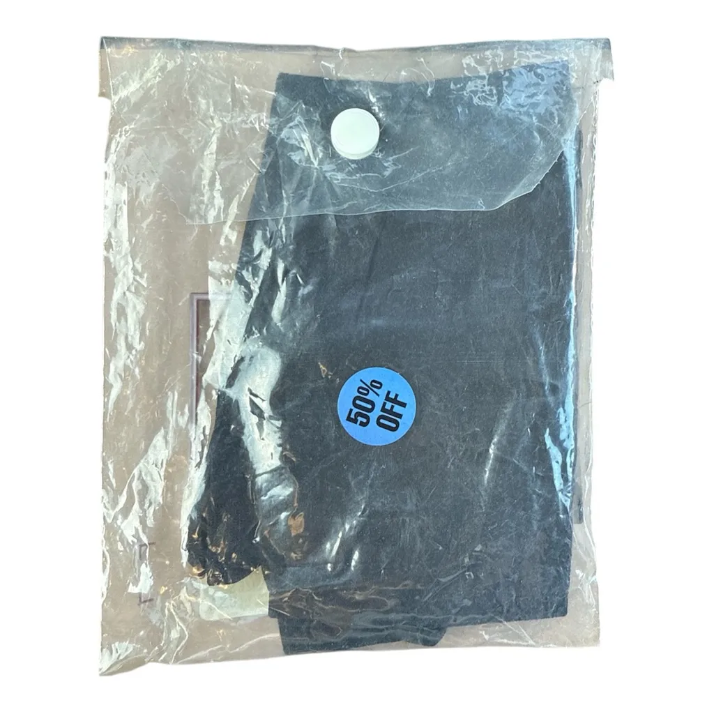 Vintage 1991 Victoria’s Secret Triple Opaque Black Leggings NOS - Image 2