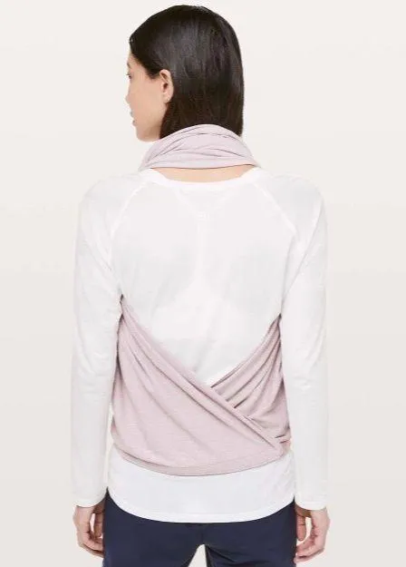 Lululemon Vinyasa Scarf Rulu Heathered Smoky Blush - Image 3