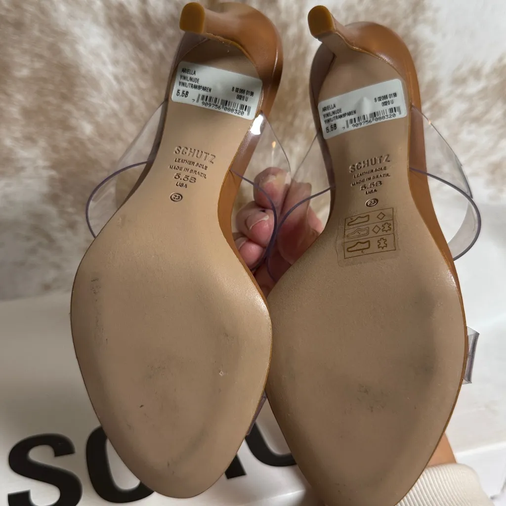 Ariella Heel in Transparent Schutz size 5.5B - Image 10