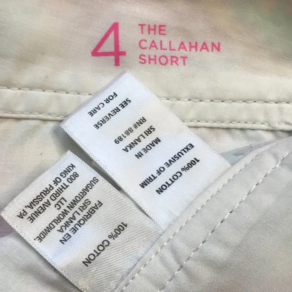 Lilly Pulitzer The Callahan‎ Short Women's Size 4 Fishing For Compliments Cotton - Image 7