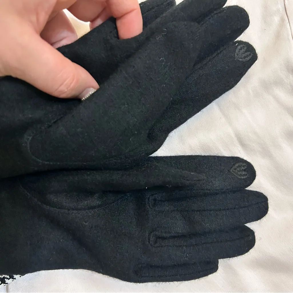 Smart touch warm gloves. One size. Black - Image 4
