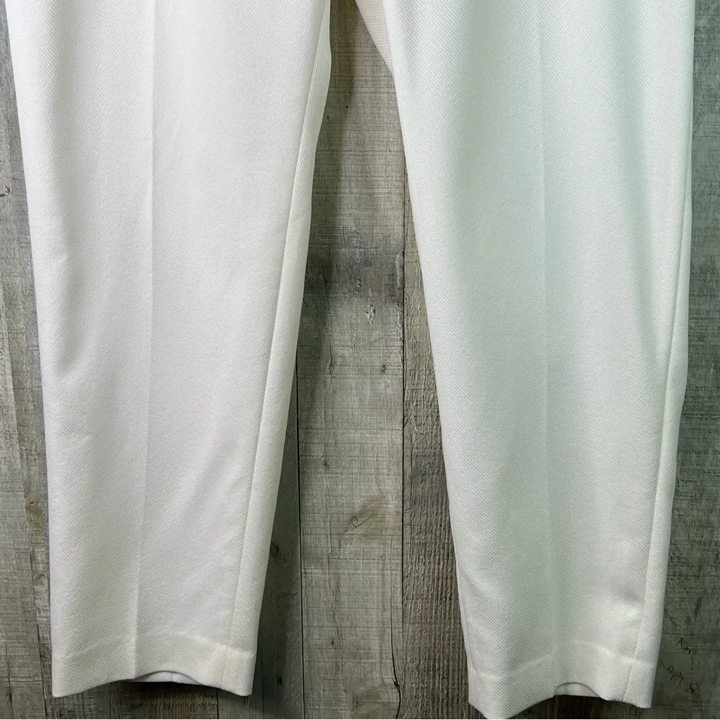 Anne Klein Sz. 16 Cream Color Dress Pants Mock Back Pockets Front Zipper Closure - Image 4