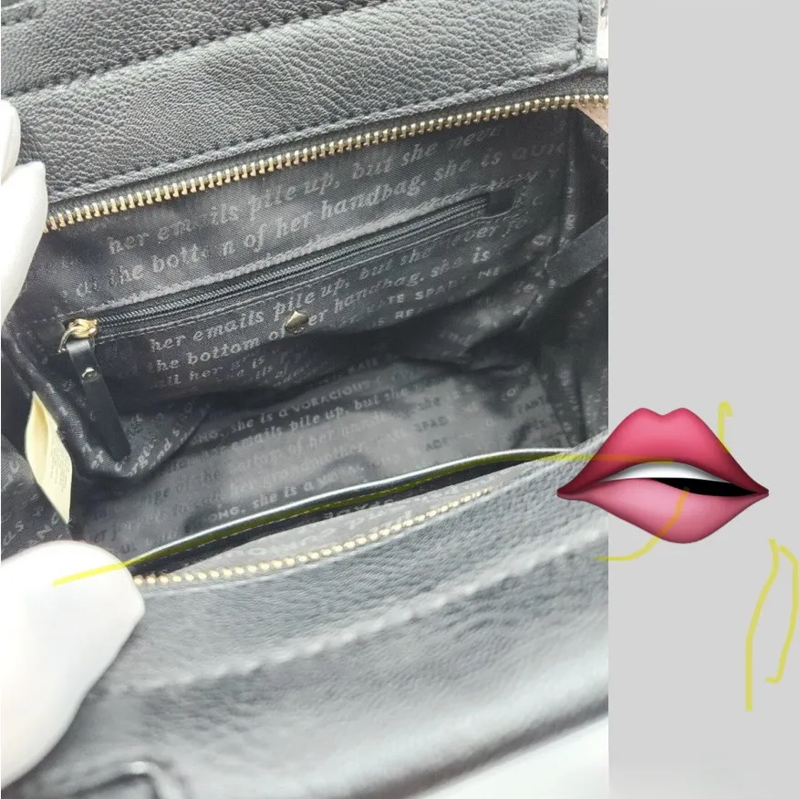 Kate Spade Dress the Part Mask Lip Masquerade Black VERY RARE!! - Image 13