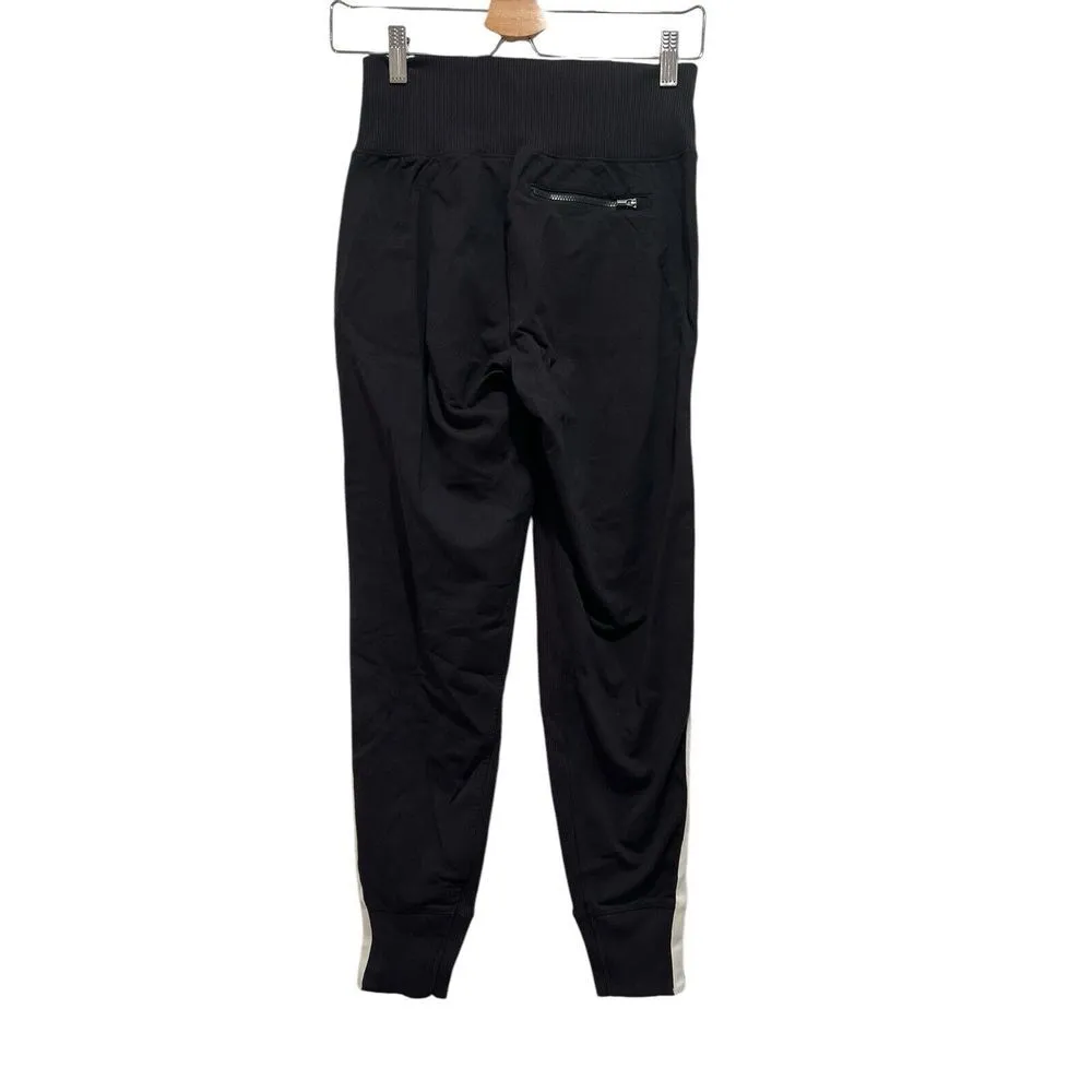 Athleta Pants Womens Black White Athletic Nice Side Stripe‎ Jogger XXS - Image 3