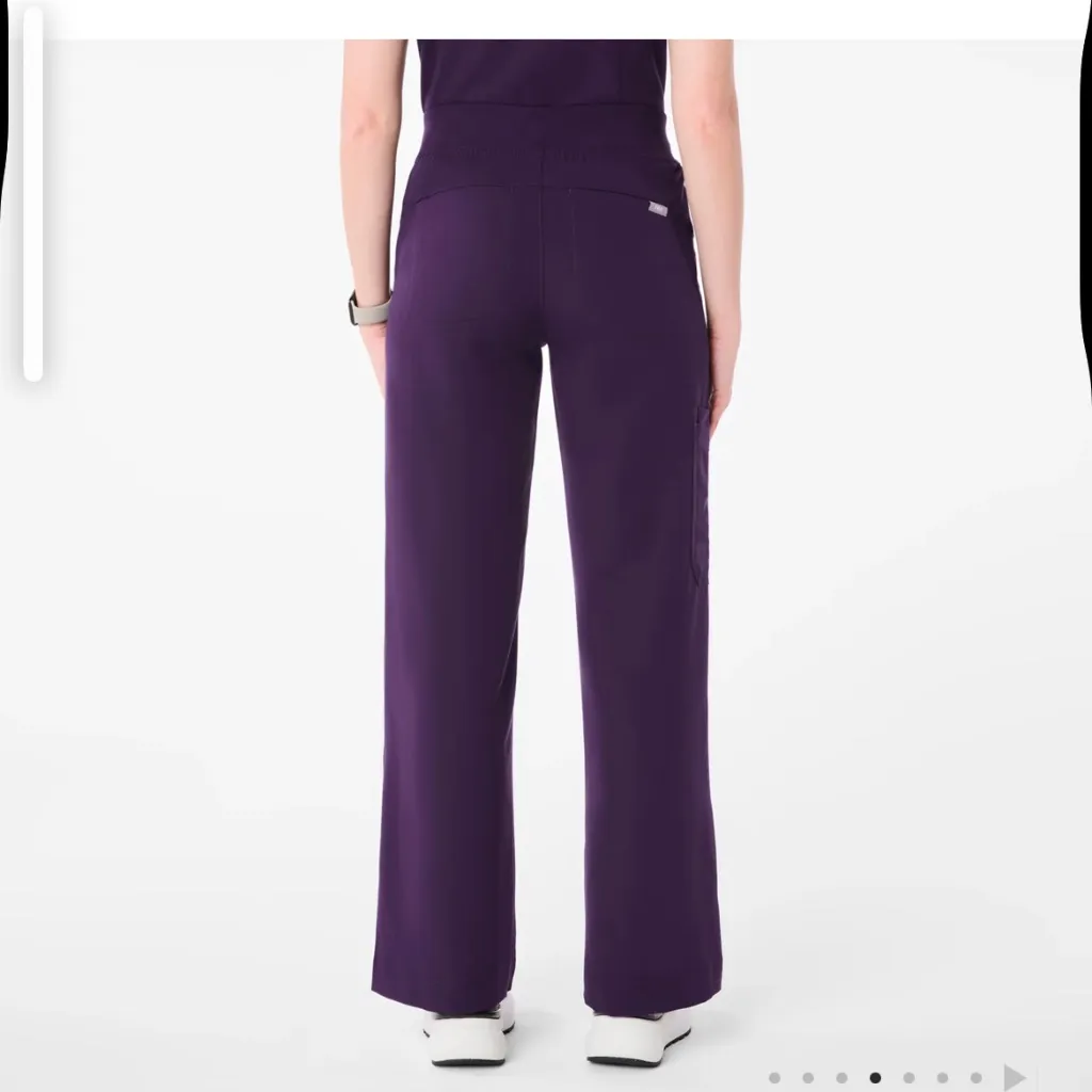 Figs Purple Jam Isabel Wide Leg Scrub Pants - Image 3