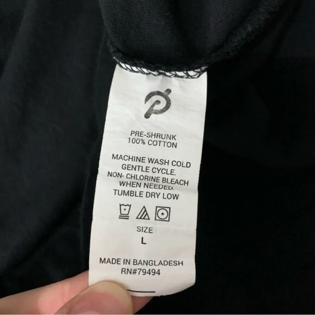 Peloton‎ Black Graphic Logo Short Sleeve T Shirt Womens XS Athleisure Cotton Tee - Image 6