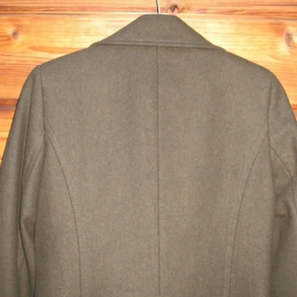 7 For All Mankind Wool Blend Military Olive Coat - Image 7