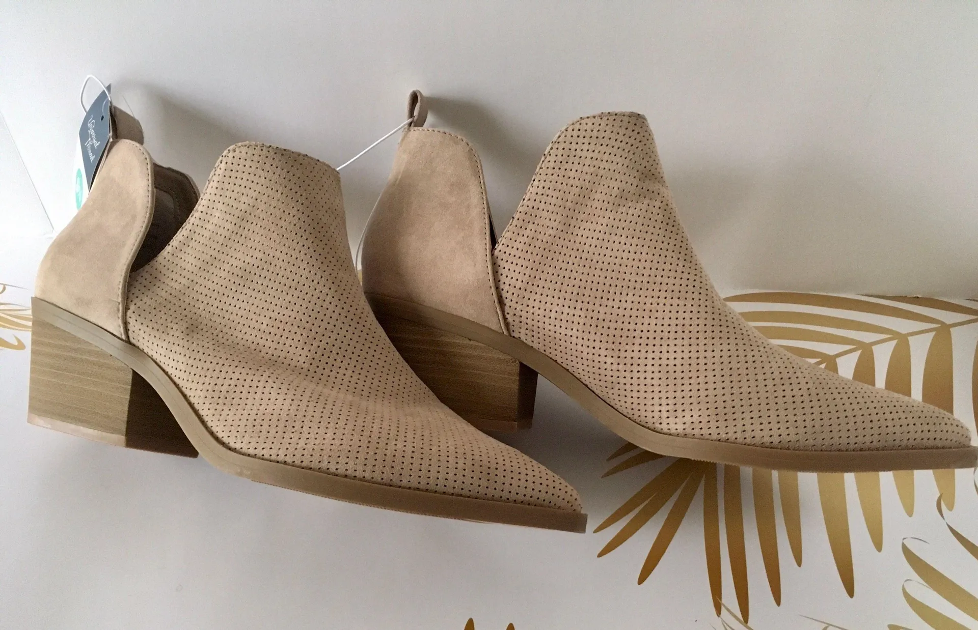 Taupe Ankle Boots, Size 9 1/2 Tan - Image 2