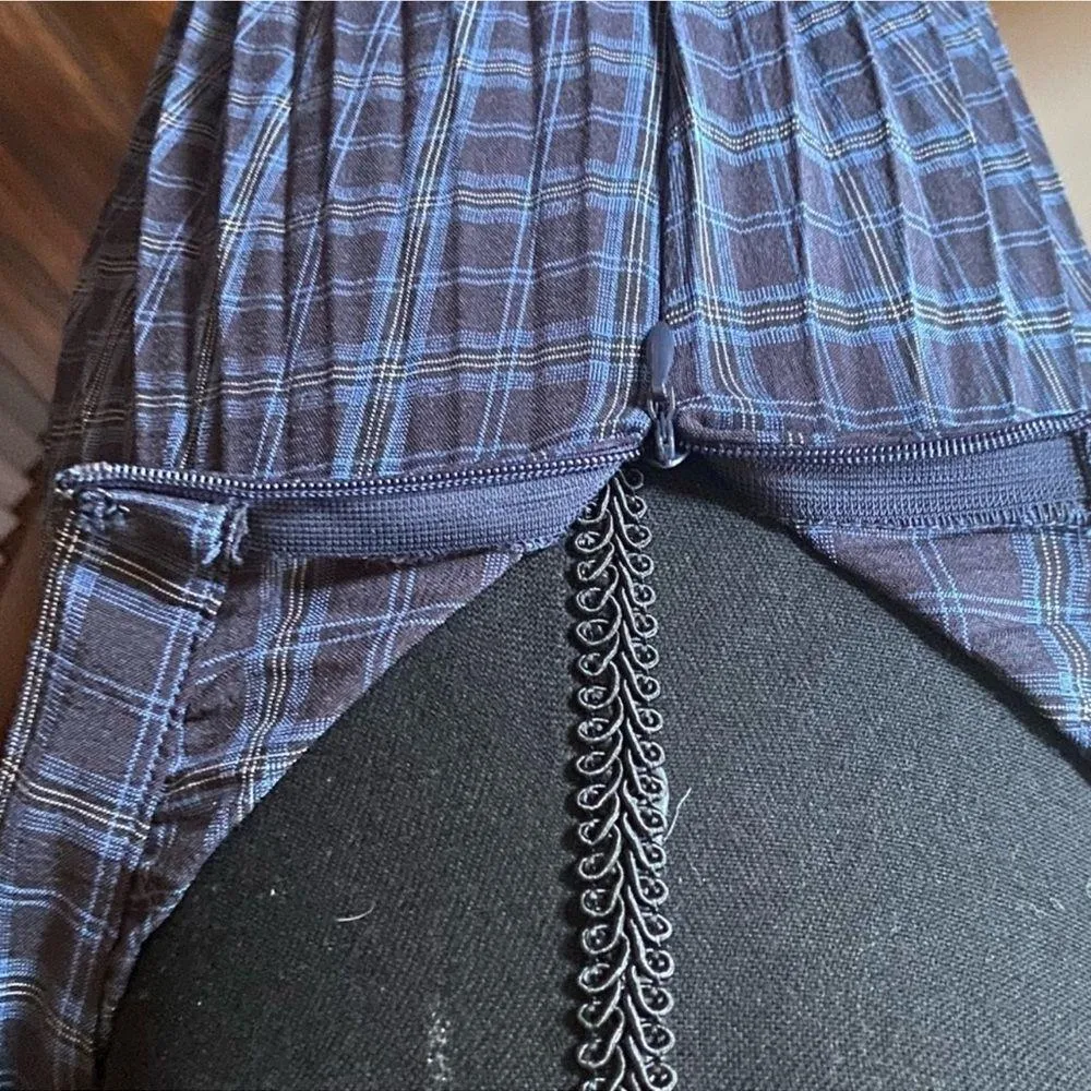 Urban Outfitters Pleated Plaid Midi Skirt - Image 4