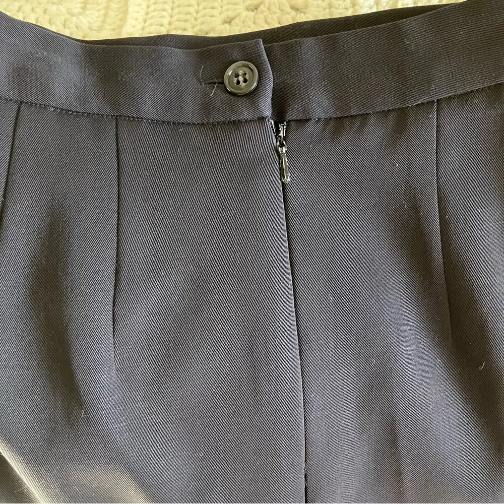 Anne Klein Navy Blue Wool Skirt Size 2 - Image 5