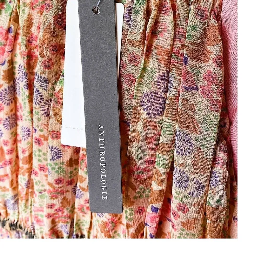 NWT ~ ANTHROPOLOGIE Maeve Clementina Halter Boho Maxi Dress ~ Women's Size XS - Image 5