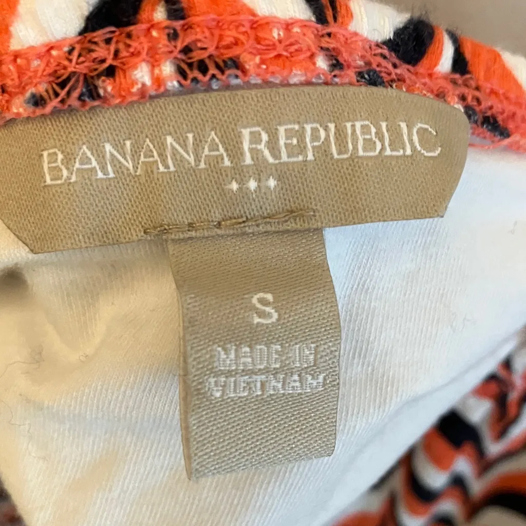 Banana Republic:Chevron Patterned Tank Top- Built-in Bra- Elastic Waist Bottom-S - Image 2