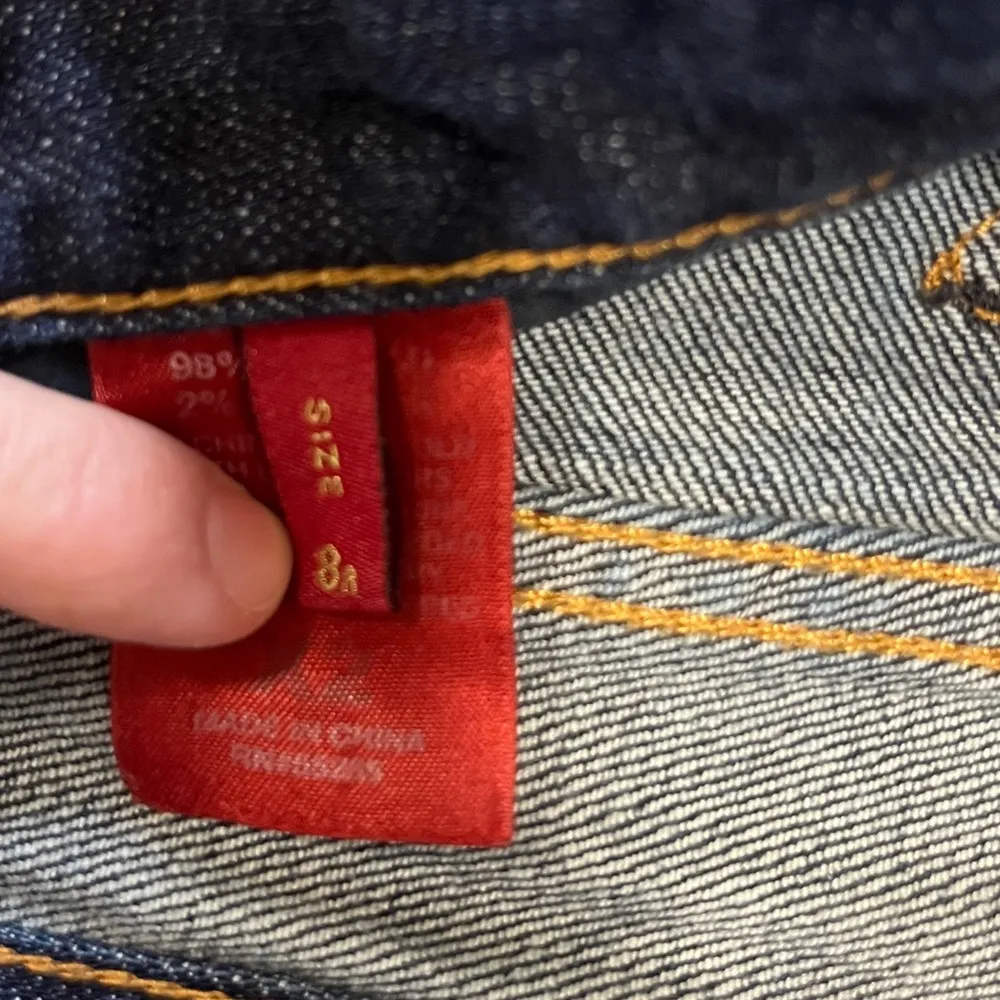 X2 W10 Bootcut Jeans Womens Size 8 Dark Wash Denim Low Waist Simple Country Barn Blue - Image 7