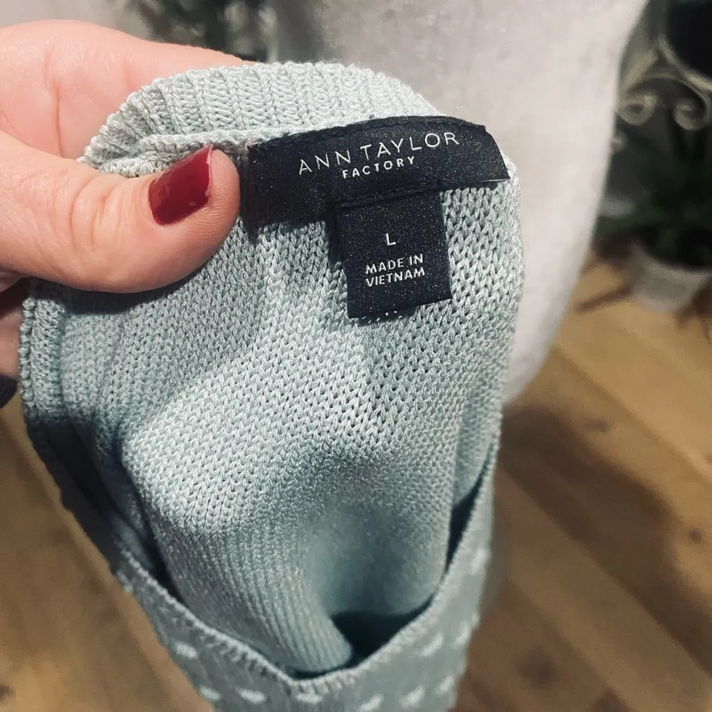 Ann Taylor Light Blue Sleeveless Sweater - Image 2