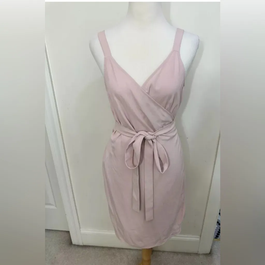 Everlane Japanese GoWeave Wrap Dress 00 pink‎ - Image 3