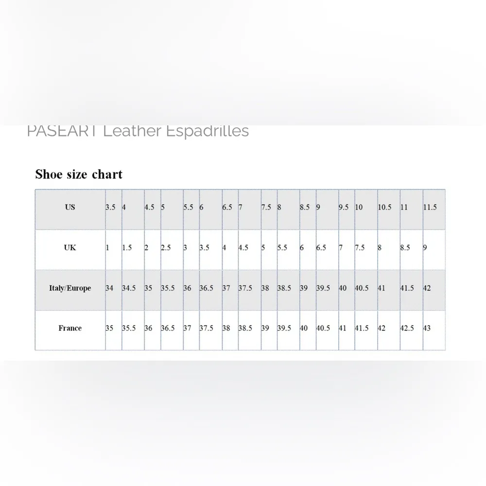New! Paseart Espadrille Wedge EU Size 40/US Size‎ 9.5 Tan - Image 9