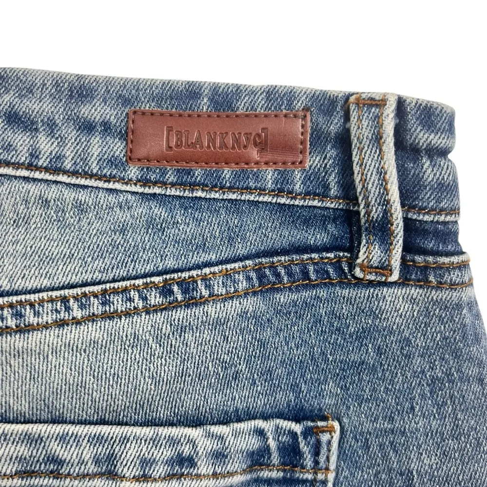 BLANK NYC The Hoyt Follow Your Arrow High Rise Mini Flare Jeans - Image 8