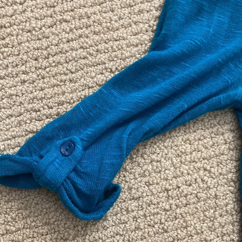 Derek Heart Y2K Cardigan Teal Blue Ultra Soft Bella Swan Size XS Flowy Stretch - Image 10