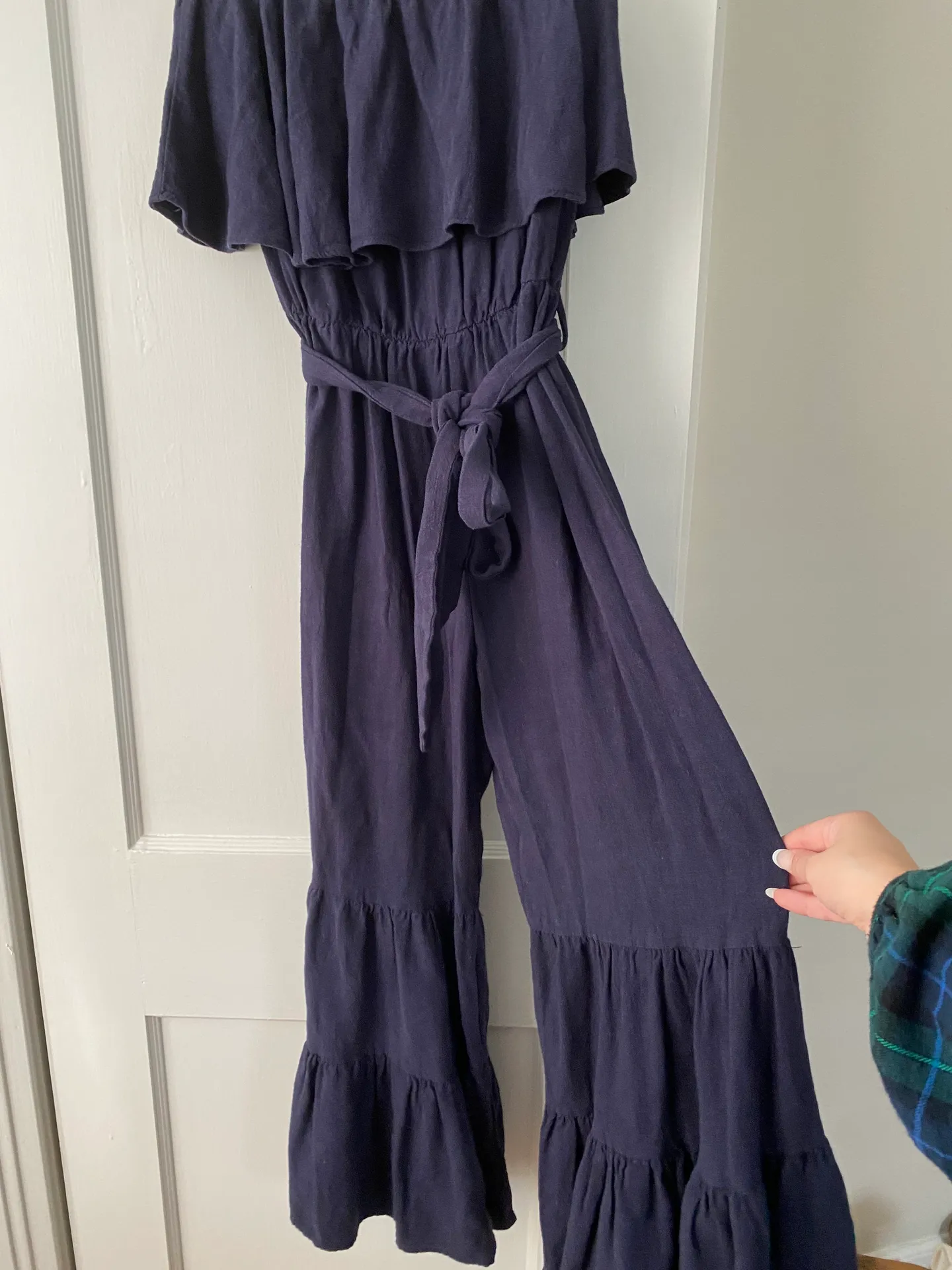 Umgee Navy Blue Bell Bottom Jumpsuit - Image 2