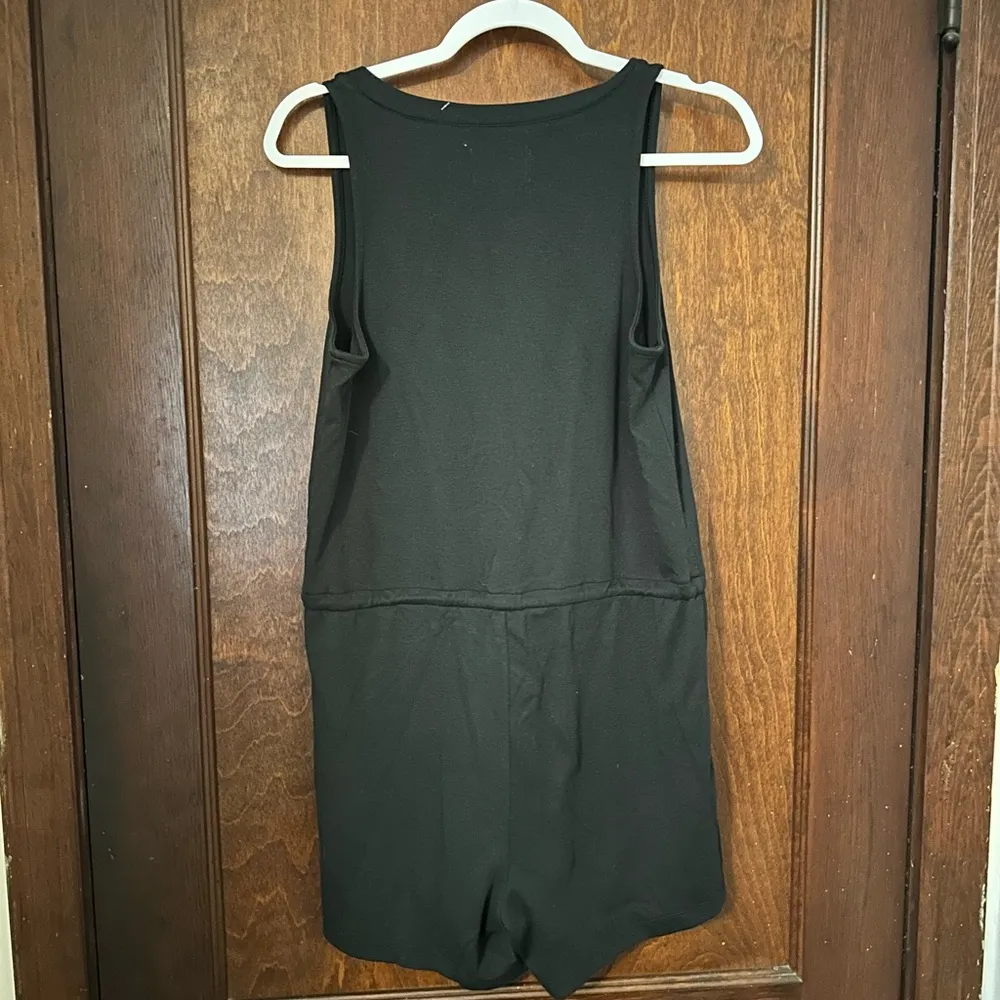 NWT Madewell MWL Breeze Drawstring Romper Black XS - Image 3