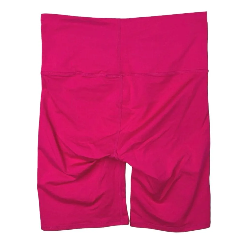 Terez Pink High Rise Wide Waistband High Rise Workout Athletic Bike Short Size S - Image 2