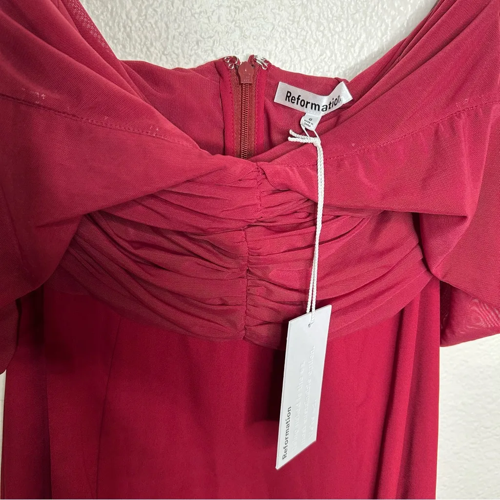 NWT Reformation Caishen Dress in Chianti 6 - Image 14