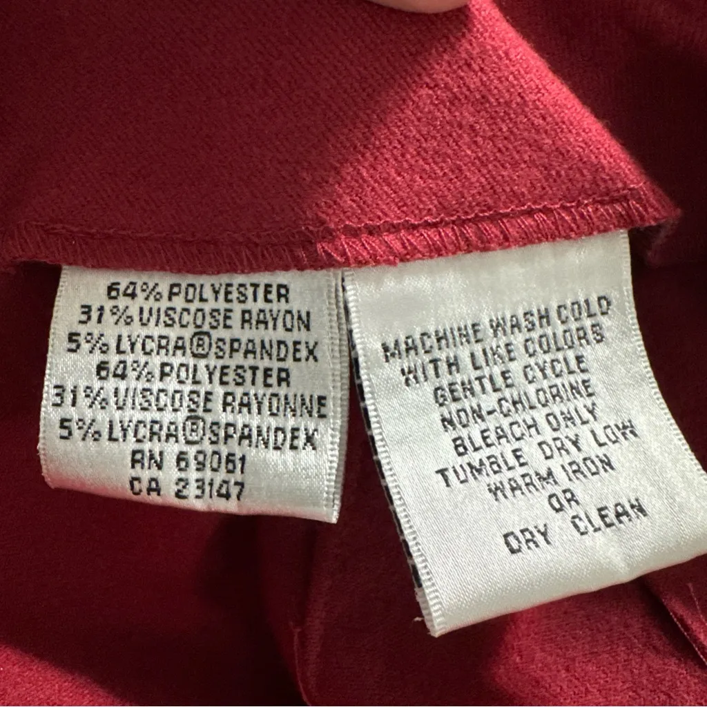 Talbots Mini Wrap Skirt Womens 12 Burgundy Stretch Above Knee Classic Preppy NWT - Image 5