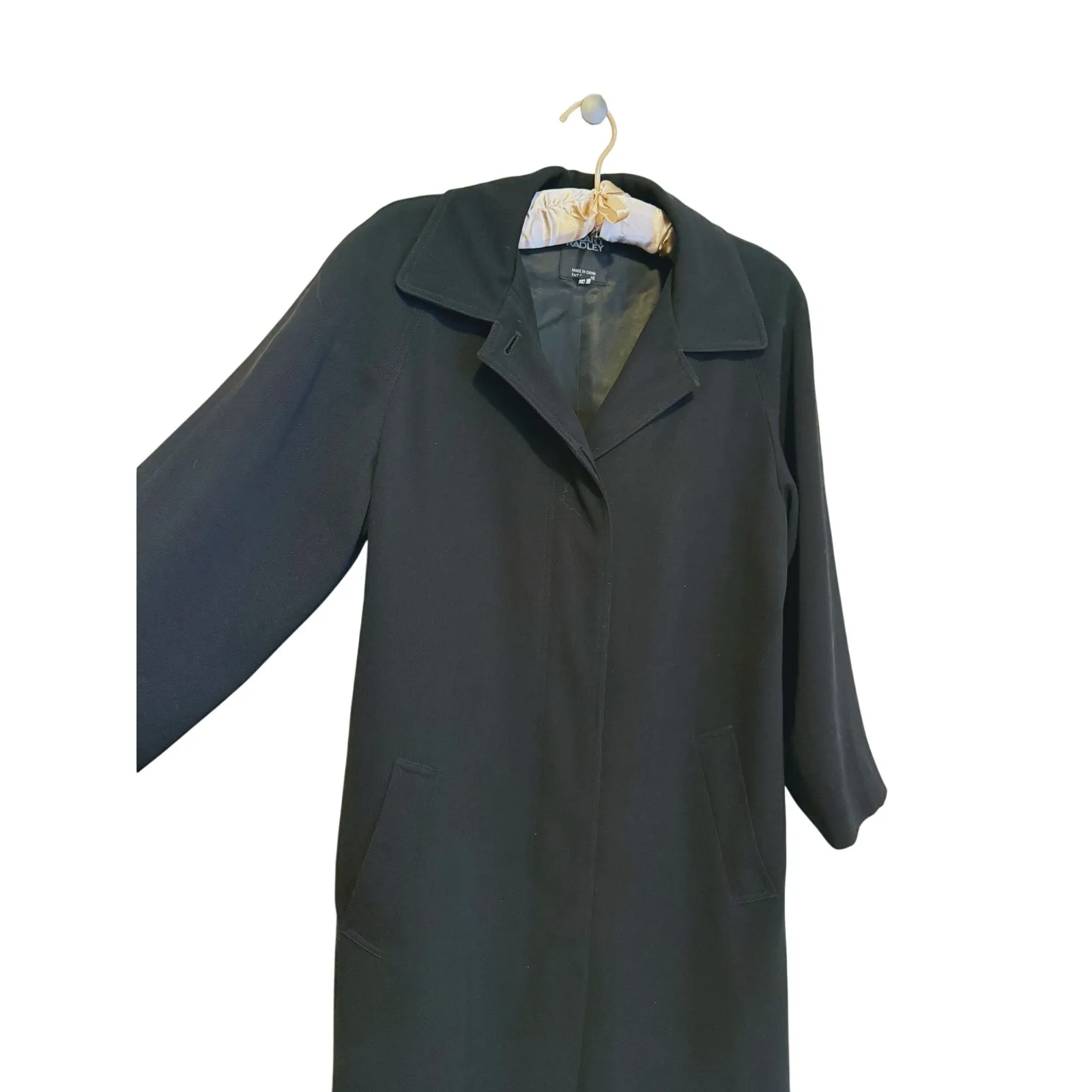 Hilary Radley Minimalist Wool Heavyweight Overcoat 4 Black Old Money Classic - Image 10
