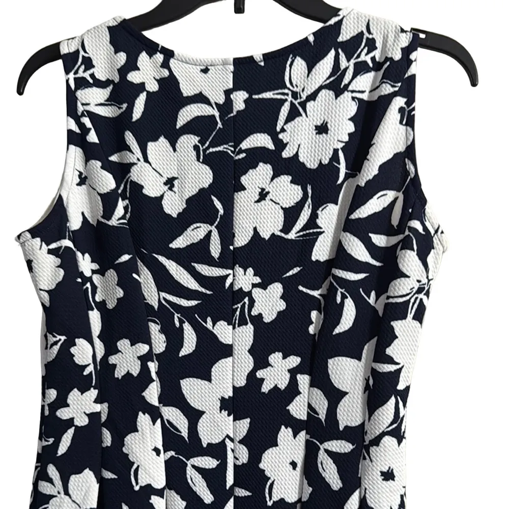 Jaclyn Smith Black and White Sleeveless Midi Sundress - Image 5